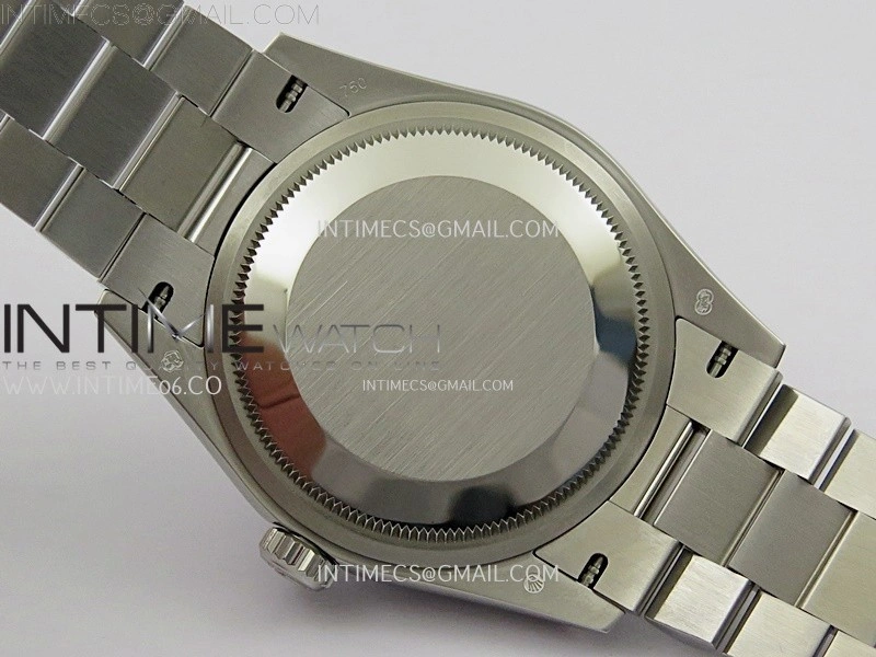 Day Date 36mm Gain Weight SS tungsten APSF 1:1 White Hematite Quartz Dial Diamond Markers on SS President Bracelet A3255
