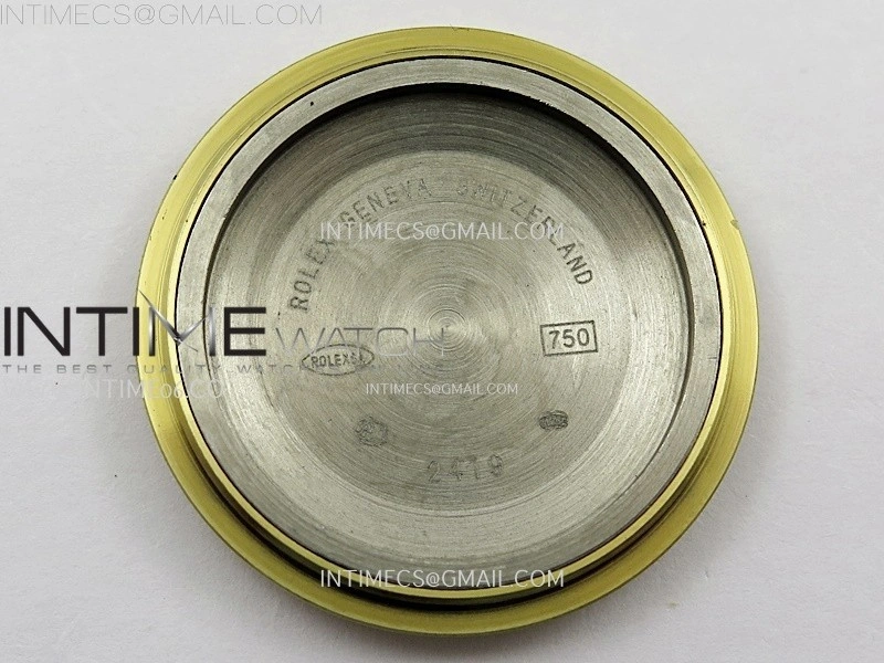 Day Date 36mm Gain Weight YG tungsten APSF 1:1 White Hematite Quartz Dial Diamond Markers on YG President Bracelet A3255