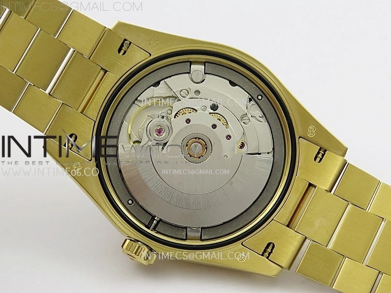 Day Date 36mm Gain Weight YG tungsten APSF 1:1 White Hematite Quartz Dial Diamond Markers on YG President Bracelet A3255