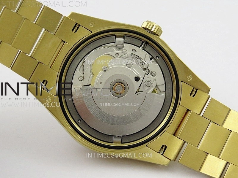 Day Date 36mm Gain Weight YG tungsten APSF 1:1 White Hematite Quartz Dial Diamond Markers on YG President Bracelet A3255