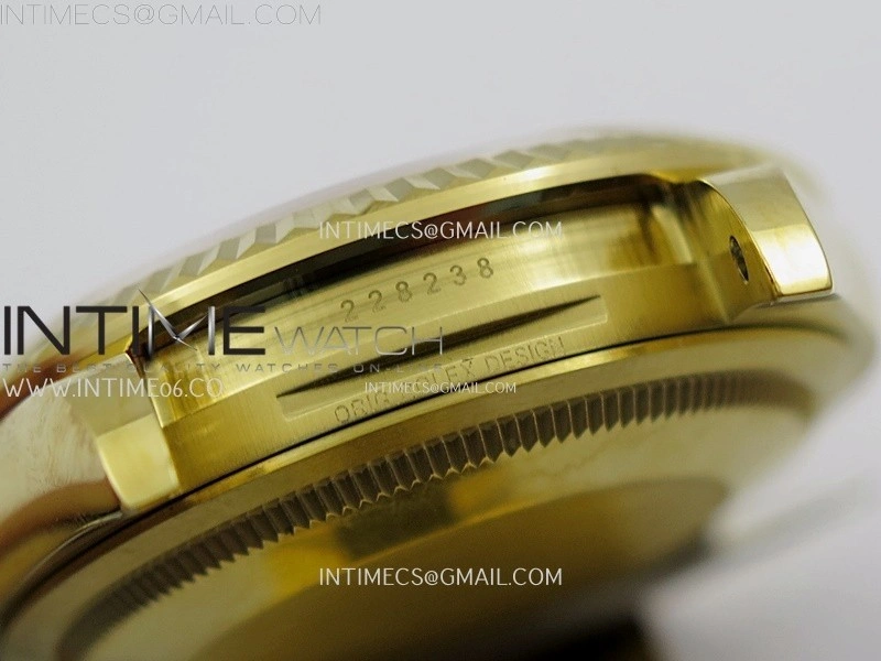 Day Date 36mm Gain Weight YG tungsten APSF 1:1 White Hematite Quartz Dial Diamond Markers on YG President Bracelet A3255