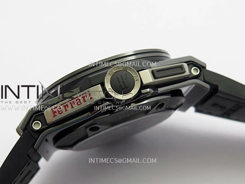Hublot Big Bang Unico 44mm Carbon PVD HBBF 1:1 Best Edition Skeleton Dial Silver Marker On Colors Gummy Strap A1280