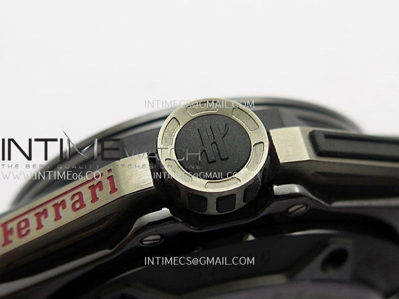 Hublot Big Bang Unico 44mm Carbon PVD HBBF 1:1 Best Edition Skeleton Dial Silver Marker On Colors Gummy Strap A1280