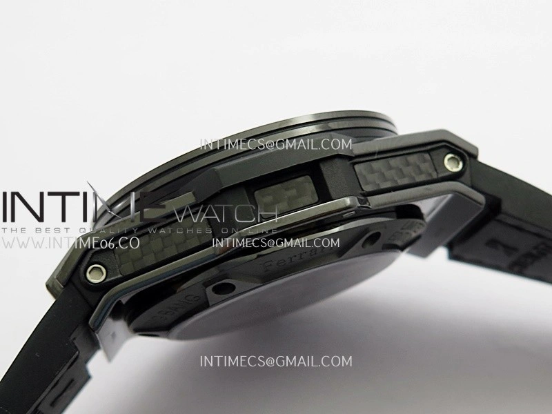 Hublot Big Bang Unico 44mm Carbon PVD HBBF 1:1 Best Edition Skeleton Dial Silver Marker On Colors Gummy Strap A1280