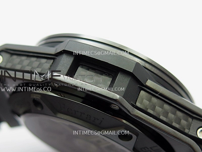 Hublot Big Bang Unico 44mm Carbon PVD HBBF 1:1 Best Edition Skeleton Dial Silver Marker On Colors Gummy Strap A1280