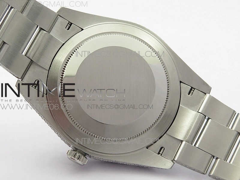 DateJust 41 126334 904 Full Paved Diamonds BP Best Edition Gray Dial Sticks Markers on Oyster Bracelet A2824