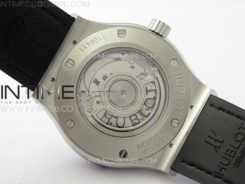 Classic Fusion 42mm SS Paved Diamonds Case And Bezel B50F Paved Diamonds Dial On Blue Gummy Strap A2892