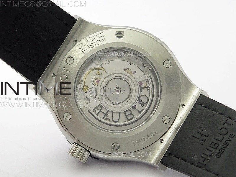 Classic Fusion 42mm SS Paved Diamonds Case And Bezel B50F Paved Diamonds Dial On Gray Gummy Strap A2892