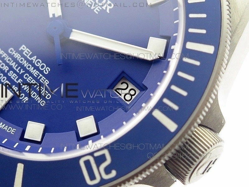 Pelagos Blue ZF 1:1 Best Edition Blue Dial on Titanium Bracelet A2824 V5
