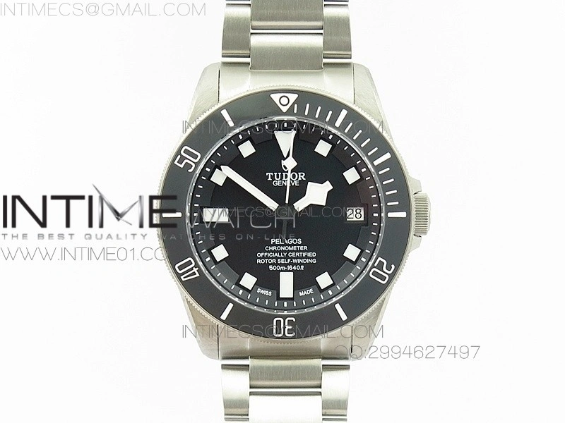 Pelagos ZF 1:1 Best Edition Black Dial on Titanium Bracelet A2824 V5