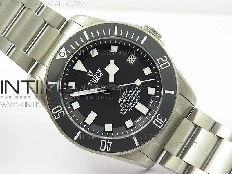 Pelagos ZF 1:1 Best Edition Black Dial on Titanium Bracelet A2824 V5
