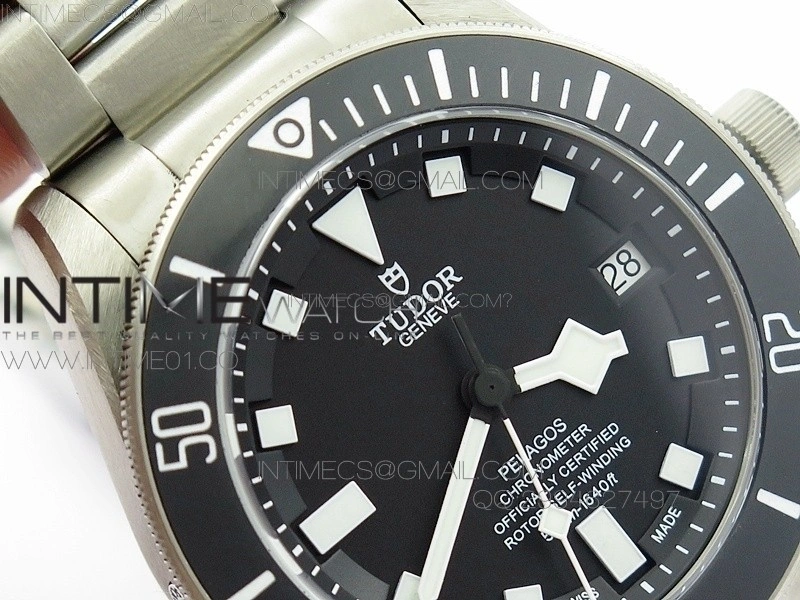 Pelagos ZF 1:1 Best Edition Black Dial on Titanium Bracelet A2824 V5