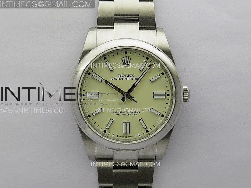 Oyster Perpetual 124300 41mm SS BP 1:1 Best Edition 2025 Ivory White Dial On SS Bracelet