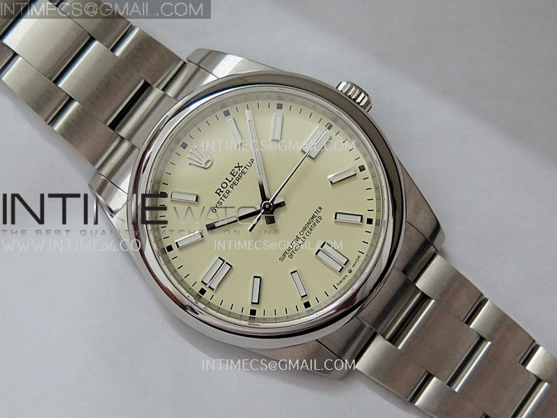 Oyster Perpetual 124300 41mm SS BP 1:1 Best Edition 2025 Ivory White Dial On SS Bracelet