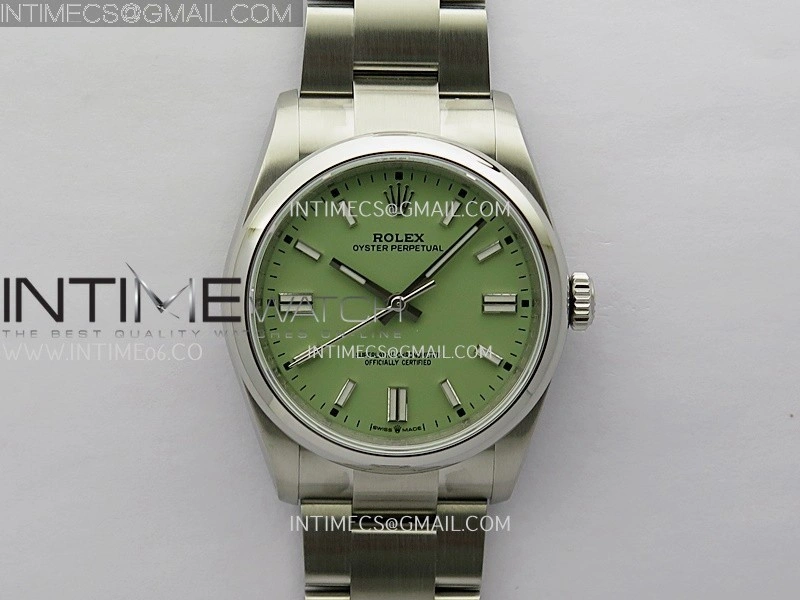 Oyster Perpetual 126000 36mm 904L SS KRF 1:1 Best Edition 2025 Green Dial On SS Bracelet
