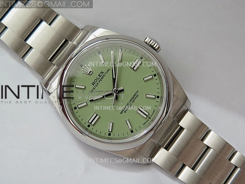 Oyster Perpetual 126000 36mm 904L SS KRF 1:1 Best Edition 2025 Green Dial On SS Bracelet