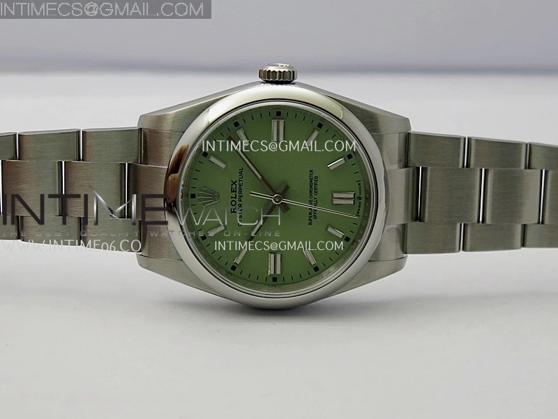 Oyster Perpetual 126000 36mm 904L SS KRF 1:1 Best Edition 2025 Green Dial On SS Bracelet