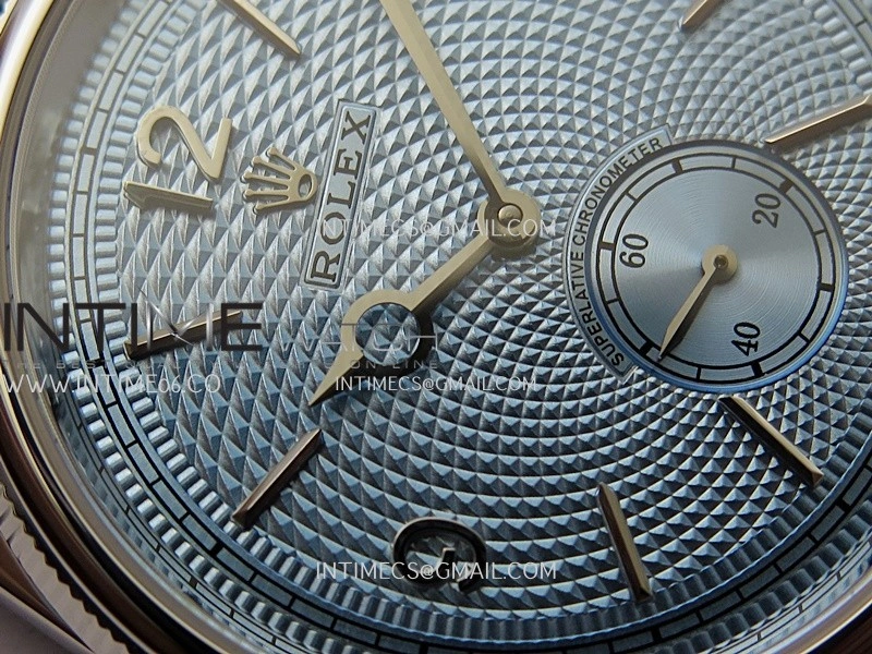 Perpetual 1908 52506 39mm SS 8+F Ice Blue Dial On Light Blue Leather Strap A7140