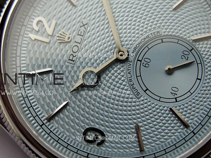 Perpetual 1908 52506 39mm SS ESF Ice Blue Dial On Brown Leather Strap A7140