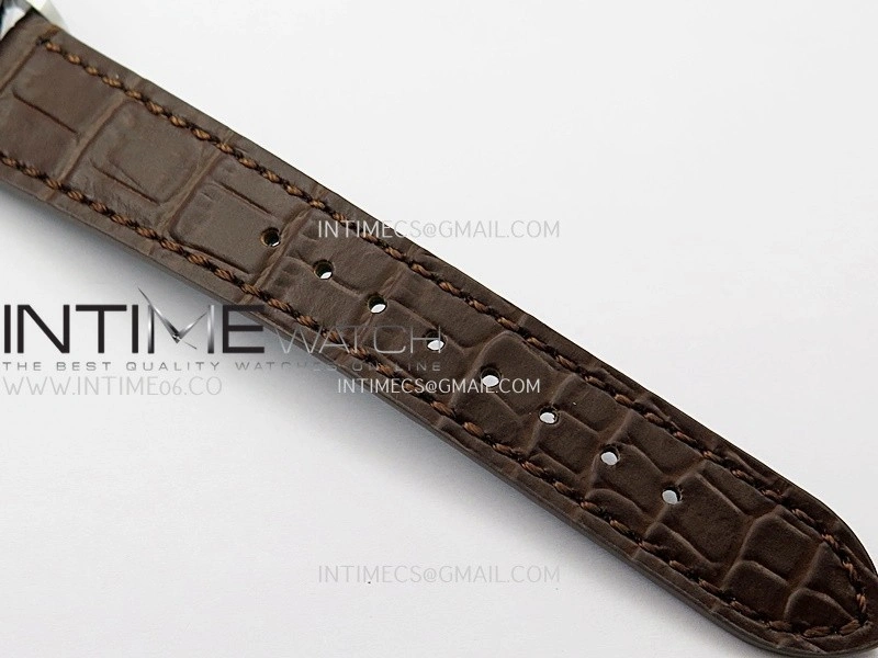 Perpetual 1908 52506 39mm SS ESF Ice Blue Dial On Brown Leather Strap A7140