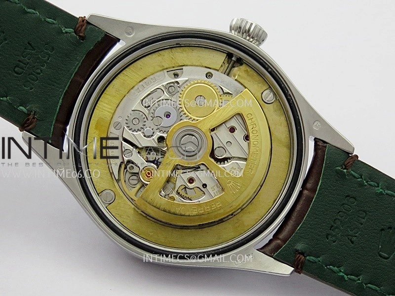Perpetual 1908 52506 39mm SS ESF Ice Blue Dial On Brown Leather Strap A7140
