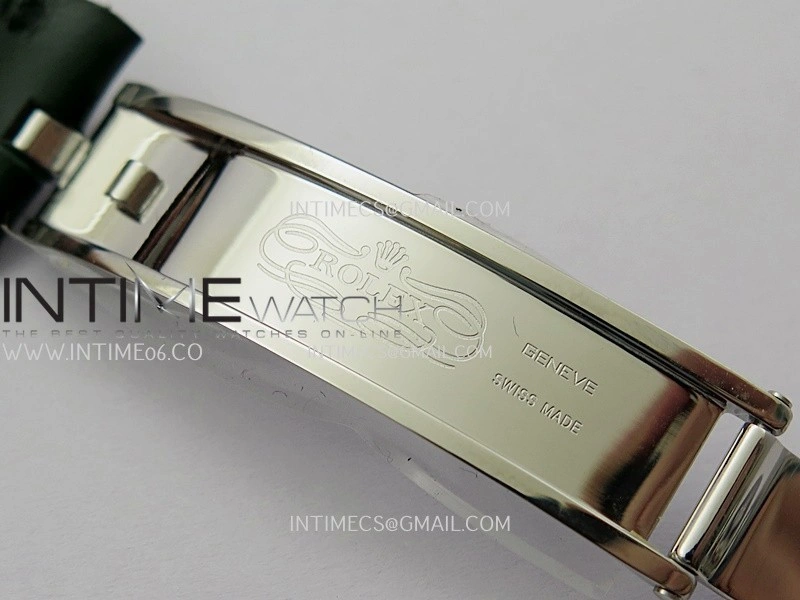 Perpetual 1908 52509 39mm SS 8+F Green Dial On Green Leather Strap A7140