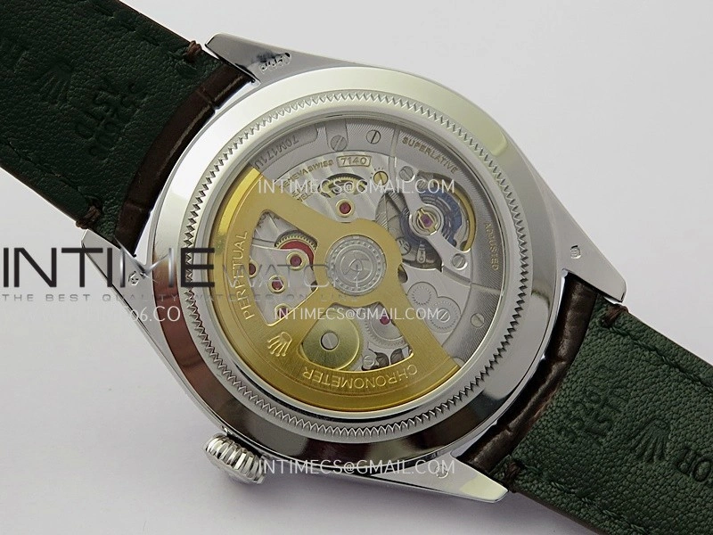 Perpetual 1908 52509 39mm SS 8+F White Dial On Brown Leather Strap A7140
