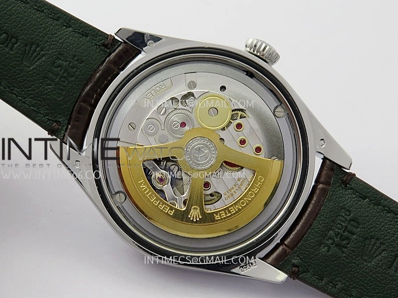 Perpetual 1908 52509 39mm SS 8+F White Dial On Brown Leather Strap A7140