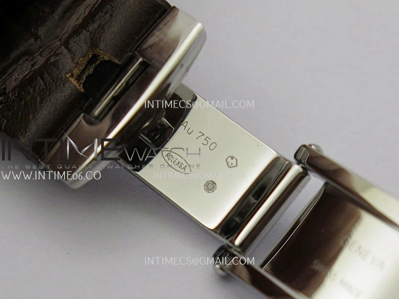 Perpetual 1908 52509 39mm SS ESF White Dial On Brown Leather Strap A7140