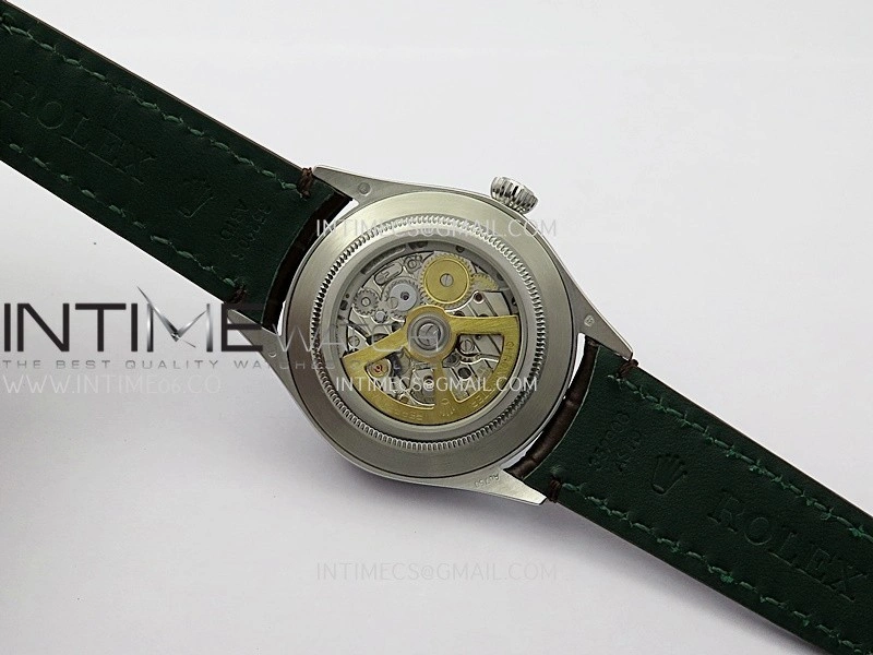 Perpetual 1908 52509 39mm SS ESF White Dial On Brown Leather Strap A7140