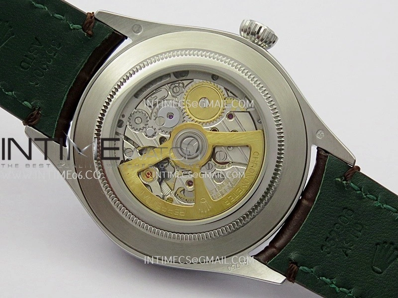 Perpetual 1908 52509 39mm SS ESF White Dial On Brown Leather Strap A7140