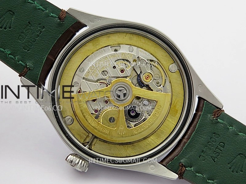 Perpetual 1908 52509 39mm SS ESF White Dial On Brown Leather Strap A7140