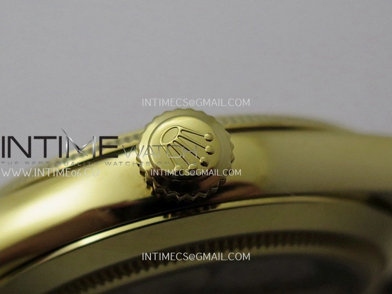 Perpetual 1908 52509 39mm YG 8+F Black Dial On Black Leather Strap A7140