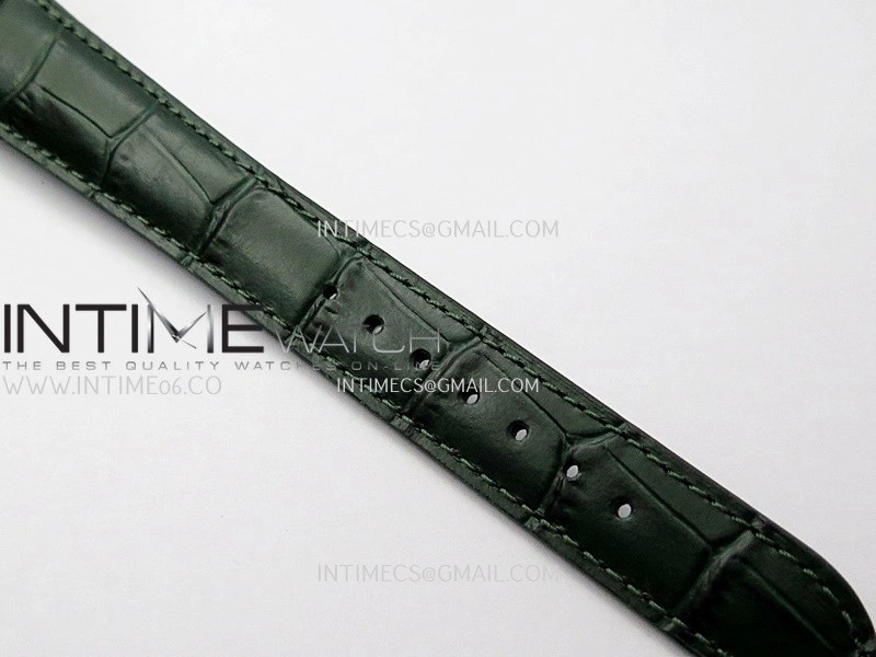 Perpetual 1908 52509 39mm YG 8+F Green Dial On Green Leather Strap A7140
