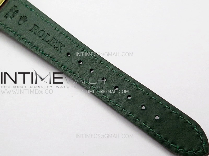 Perpetual 1908 52509 39mm YG ESF White Dial On Brown Leather Strap A7140
