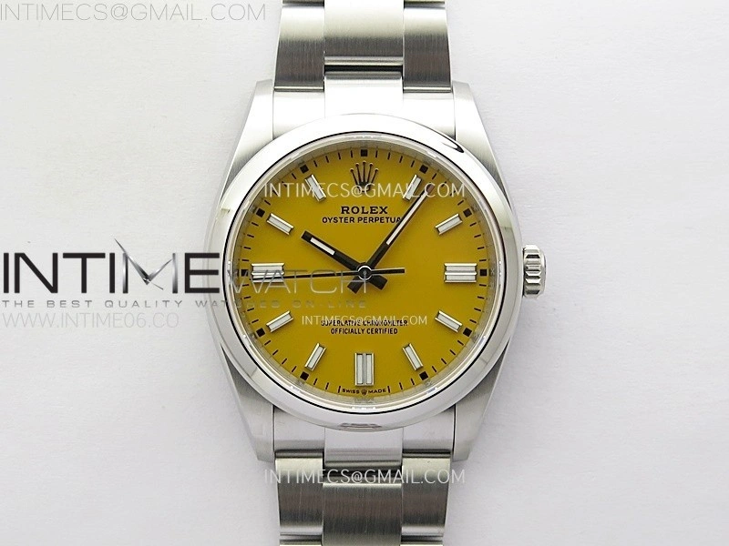 Oyster Perpetual 36mm 126000 904L VSF 1:1 Best Edition Yellow Dial on SS Bracelet VS3230
