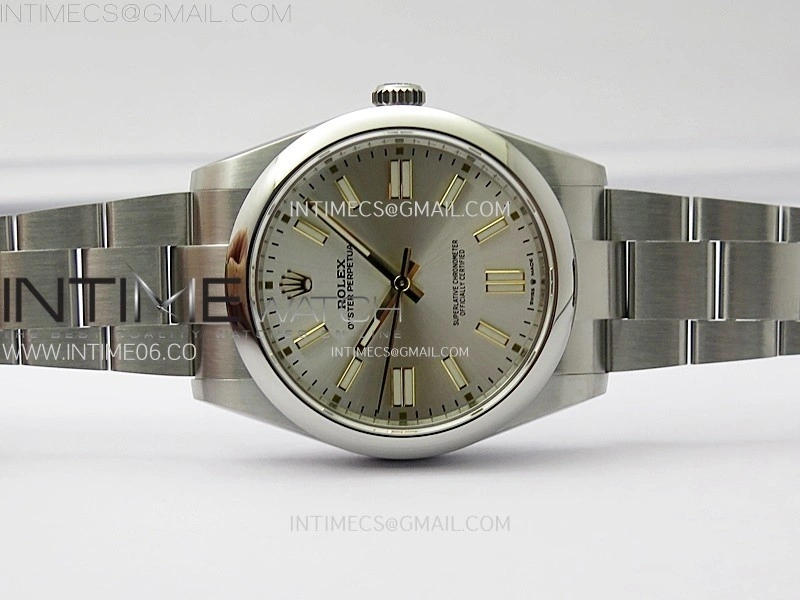 Oyster Perpetual 41mm 124300 904L VSF 1:1 Best Edition Silver Dial on SS Bracelet VS3230