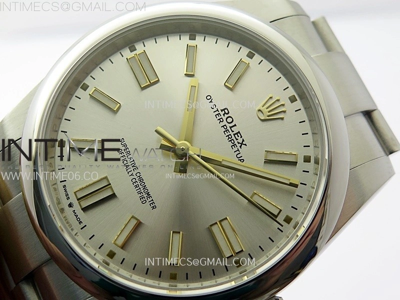 Oyster Perpetual 41mm 124300 904L VSF 1:1 Best Edition Silver Dial on SS Bracelet VS3230