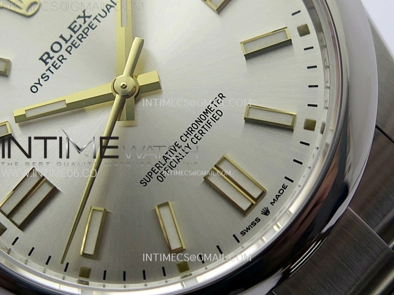 Oyster Perpetual 41mm 124300 904L VSF 1:1 Best Edition Silver Dial on SS Bracelet VS3230