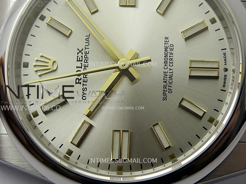Oyster Perpetual 41mm 124300 904L VSF 1:1 Best Edition Silver Dial on SS Bracelet VS3230