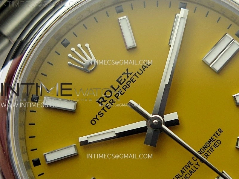 Oyster Perpetual 41mm 124300 904L VSF 1:1 Best Edition Yellow Dial on SS Bracelet VS3230