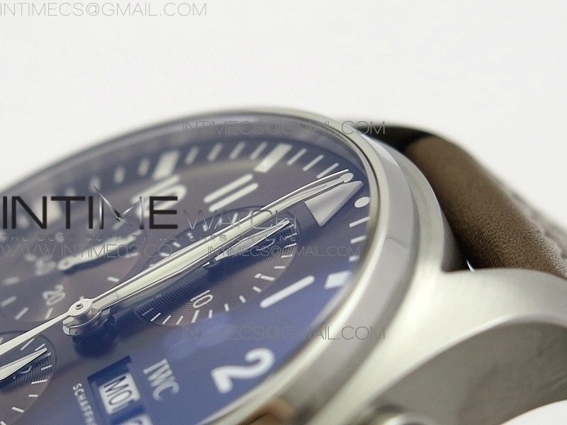 Pilot Chrono IW377713 ZF 1:1 Best Edition Brown Dial on Brown Leather Strap A7750