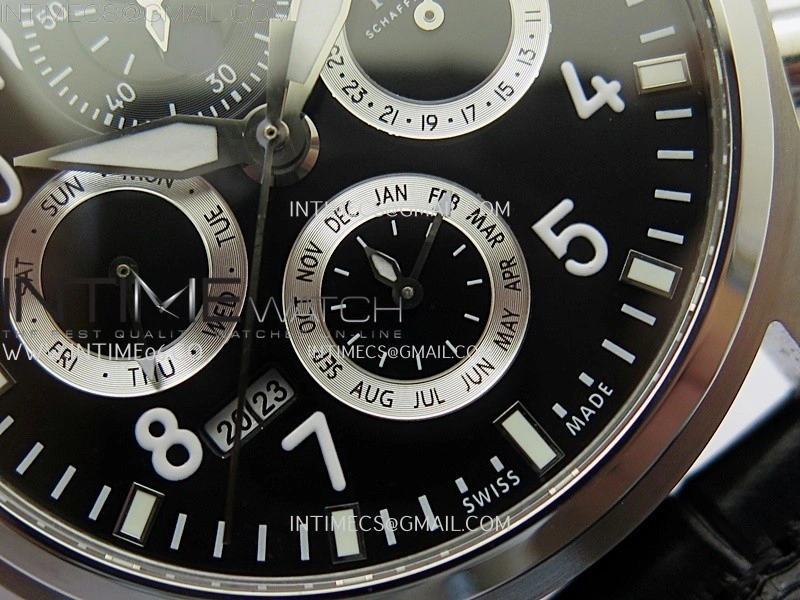 Pilot IW3922 SS V9F Best Edition Black Dial Black Leather Strap A89630