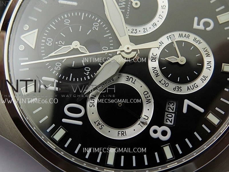Pilot IW3922 SS V9F Best Edition Black Dial Black Leather Strap A89630