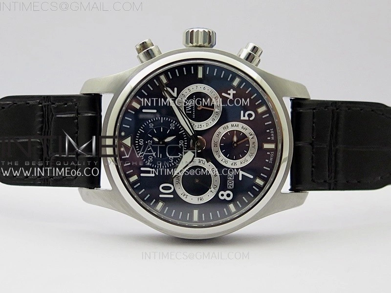 Pilot IW3922 SS V9F Best Edition Blue Dial Black Leather Strap A89630