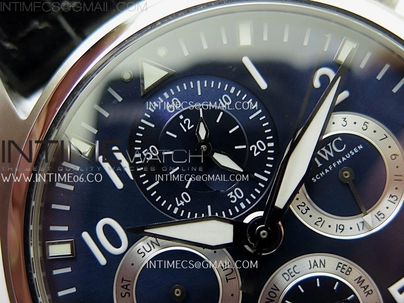 Pilot IW3922 SS V9F Best Edition Blue Dial Black Leather Strap A89630