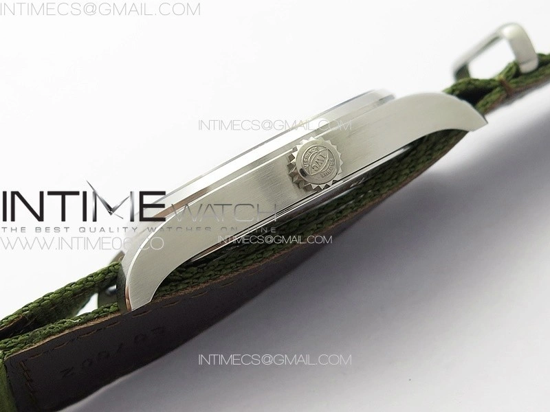 Pilot Mark SS M+ 1:1 Best Edition Black Dial on Green Nylon Strap A2892