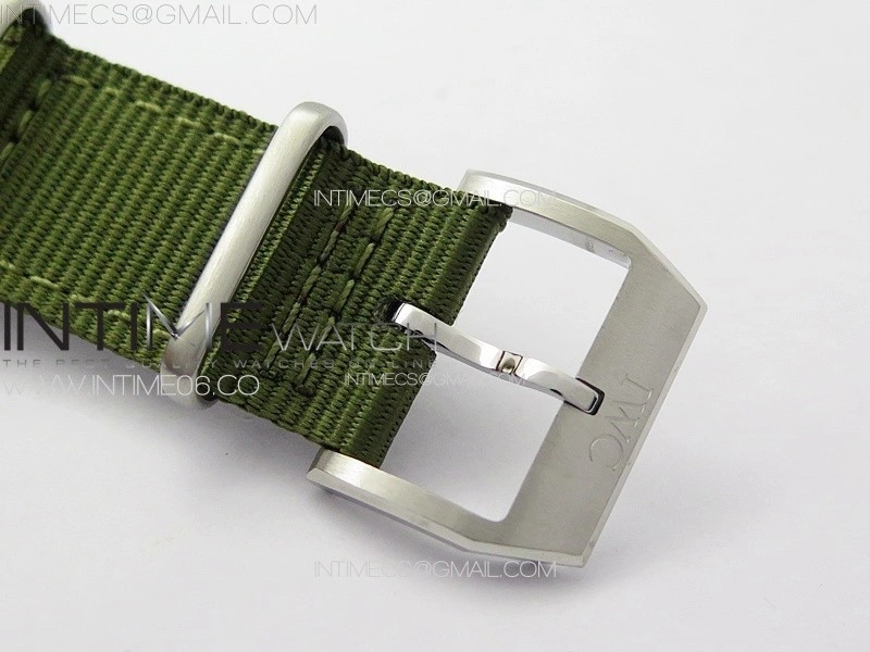 Pilot Mark SS M+ 1:1 Best Edition Black Dial on Green Nylon Strap A2892