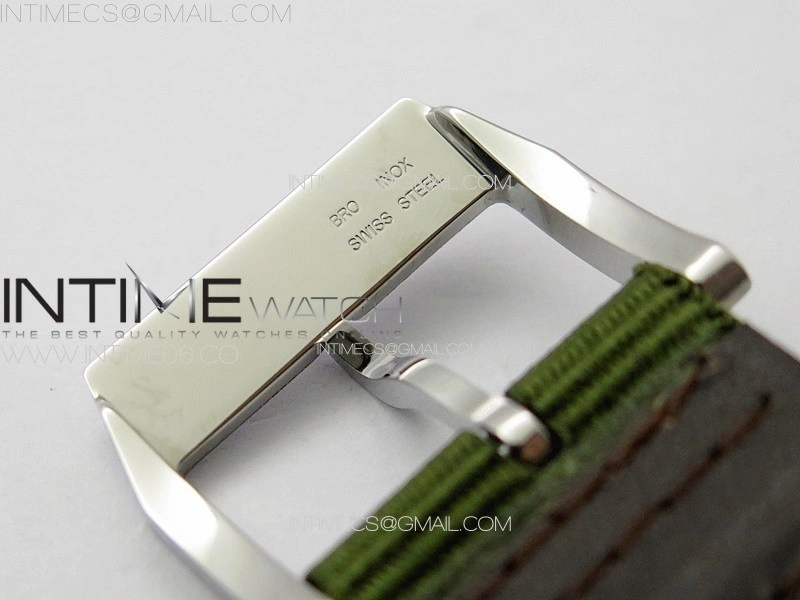Pilot Mark SS M+ 1:1 Best Edition Black Dial on Green Nylon Strap A2892