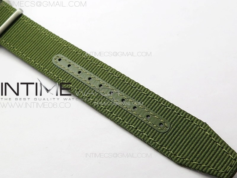 Pilot Mark SS M+ 1:1 Best Edition Black Dial on Green Nylon Strap A2892